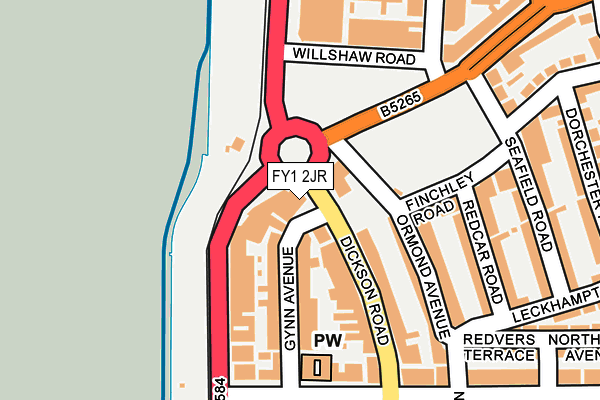FY1 2JR map - OS OpenMap – Local (Ordnance Survey) FY1 2JR map - OS OpenMap – Local (Ordnance Survey)