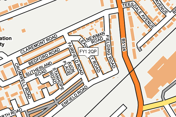 FY1 2QP map - OS OpenMap – Local (Ordnance Survey) FY1 2QP map - OS OpenMap – Local (Ordnance Survey)