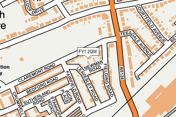 FY1 2QW map - OS OpenMap – Local (Ordnance Survey) FY1 2QW map - OS OpenMap – Local (Ordnance Survey)