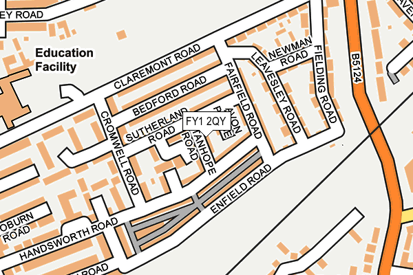 FY1 2QY map - OS OpenMap – Local (Ordnance Survey) FY1 2QY map - OS OpenMap – Local (Ordnance Survey)