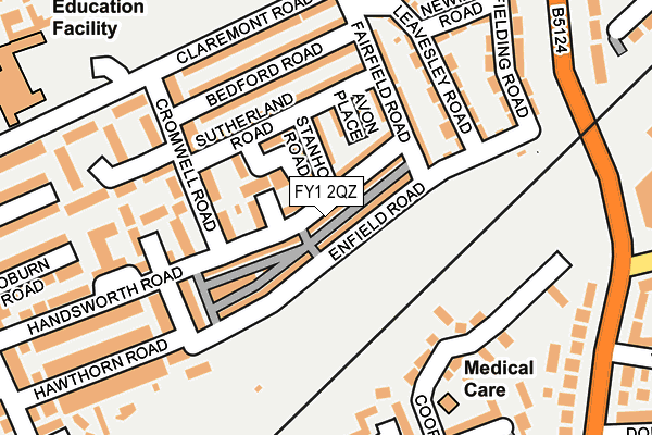 FY1 2QZ map - OS OpenMap – Local (Ordnance Survey) FY1 2QZ map - OS OpenMap – Local (Ordnance Survey)