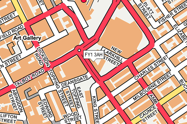 FY1 3AH map - OS OpenMap – Local (Ordnance Survey) FY1 3AH map - OS OpenMap – Local (Ordnance Survey)