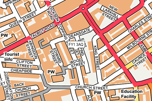 FY1 3AQ map - OS OpenMap – Local (Ordnance Survey) FY1 3AQ map - OS OpenMap – Local (Ordnance Survey)
