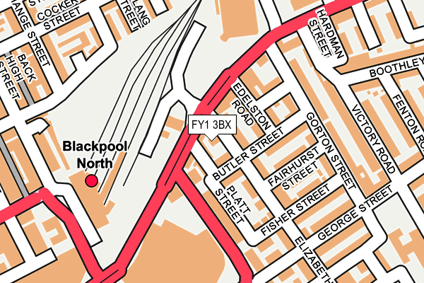 FY1 3BX map - OS OpenMap – Local (Ordnance Survey) FY1 3BX map - OS OpenMap – Local (Ordnance Survey)