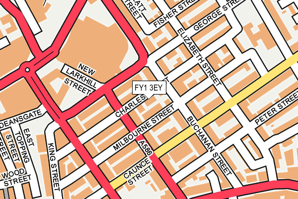 FY1 3EY map - OS OpenMap – Local (Ordnance Survey) FY1 3EY map - OS OpenMap – Local (Ordnance Survey)