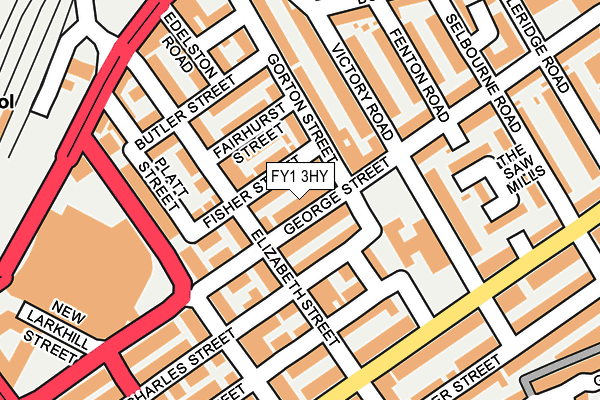 FY1 3HY map - OS OpenMap – Local (Ordnance Survey) FY1 3HY map - OS OpenMap – Local (Ordnance Survey)