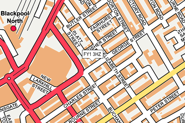 FY1 3HZ map - OS OpenMap – Local (Ordnance Survey) FY1 3HZ map - OS OpenMap – Local (Ordnance Survey)