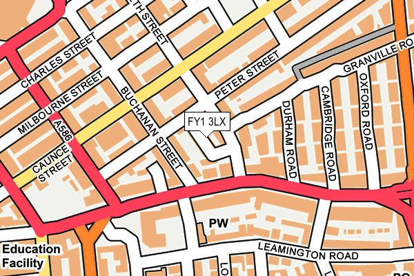 FY1 3LX map - OS OpenMap – Local (Ordnance Survey) FY1 3LX map - OS OpenMap – Local (Ordnance Survey)