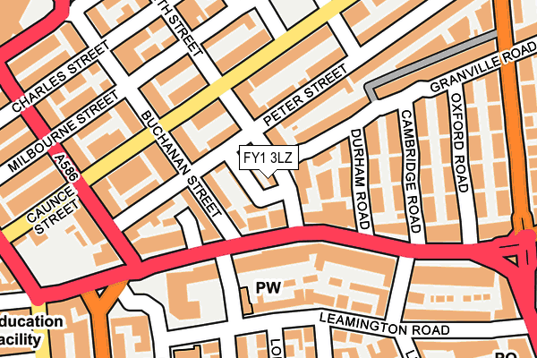 FY1 3LZ map - OS OpenMap – Local (Ordnance Survey) FY1 3LZ map - OS OpenMap – Local (Ordnance Survey)