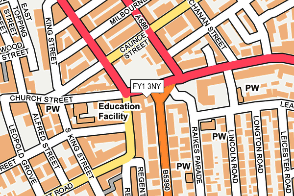FY1 3NY map - OS OpenMap – Local (Ordnance Survey) FY1 3NY map - OS OpenMap – Local (Ordnance Survey)