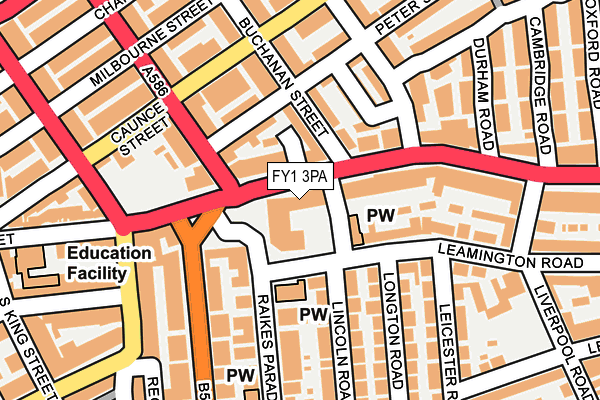 FY1 3PA map - OS OpenMap – Local (Ordnance Survey) FY1 3PA map - OS OpenMap – Local (Ordnance Survey)