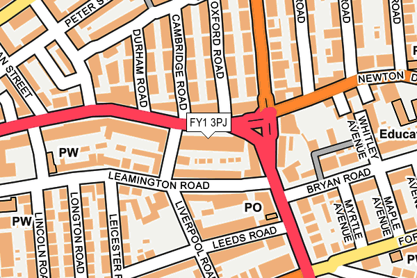 FY1 3PJ map - OS OpenMap – Local (Ordnance Survey) FY1 3PJ map - OS OpenMap – Local (Ordnance Survey)