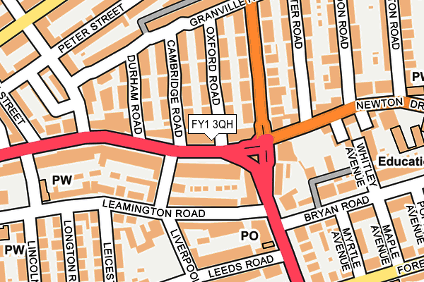 FY1 3QH map - OS OpenMap – Local (Ordnance Survey) FY1 3QH map - OS OpenMap – Local (Ordnance Survey)