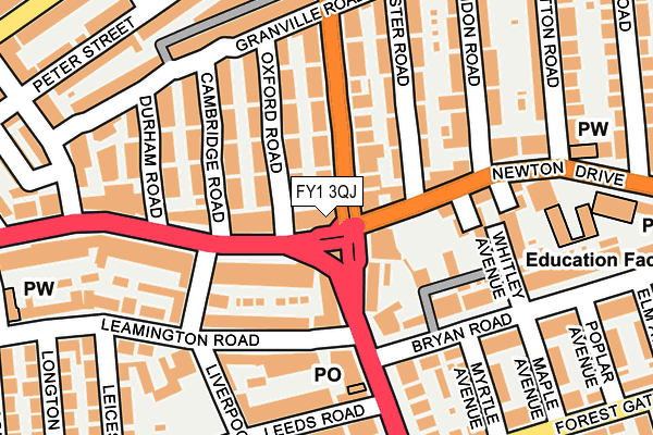 FY1 3QJ map - OS OpenMap – Local (Ordnance Survey) FY1 3QJ map - OS OpenMap – Local (Ordnance Survey)