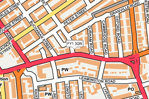 FY1 3QN map - OS OpenMap – Local (Ordnance Survey) FY1 3QN map - OS OpenMap – Local (Ordnance Survey)