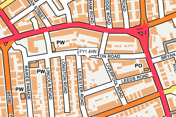 FY1 4HN map - OS OpenMap – Local (Ordnance Survey)