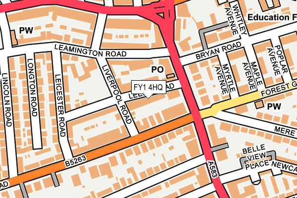 FY1 4HQ map - OS OpenMap – Local (Ordnance Survey) FY1 4HQ map - OS OpenMap – Local (Ordnance Survey)