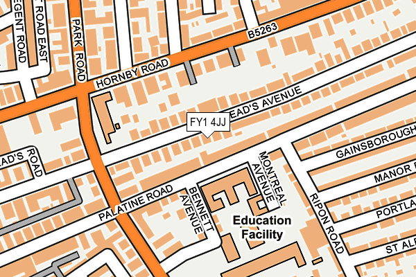 FY1 4JJ map - OS OpenMap – Local (Ordnance Survey) FY1 4JJ map - OS OpenMap – Local (Ordnance Survey)