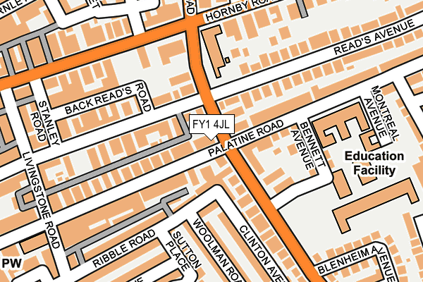 FY1 4JL map - OS OpenMap – Local (Ordnance Survey) FY1 4JL map - OS OpenMap – Local (Ordnance Survey)