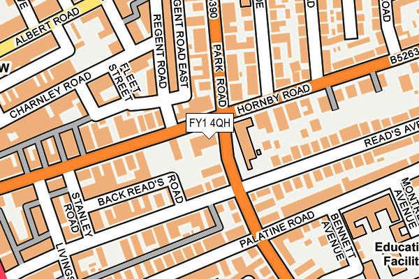 FY1 4QH map - OS OpenMap – Local (Ordnance Survey) FY1 4QH map - OS OpenMap – Local (Ordnance Survey)