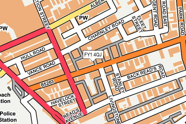 FY1 4QJ map - OS OpenMap – Local (Ordnance Survey) FY1 4QJ map - OS OpenMap – Local (Ordnance Survey)
