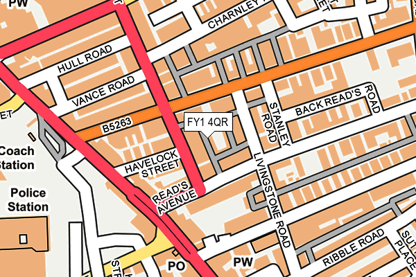 FY1 4QR map - OS OpenMap – Local (Ordnance Survey) FY1 4QR map - OS OpenMap – Local (Ordnance Survey)