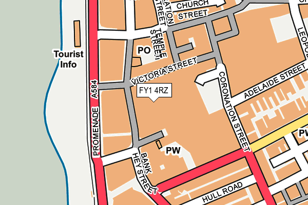 FY1 4RZ map - OS OpenMap – Local (Ordnance Survey)