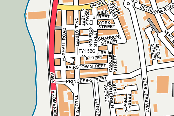 FY1 5BG map - OS OpenMap – Local (Ordnance Survey)