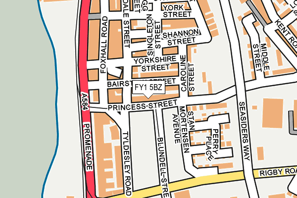 FY1 5BZ map - OS OpenMap – Local (Ordnance Survey) FY1 5BZ map - OS OpenMap – Local (Ordnance Survey)