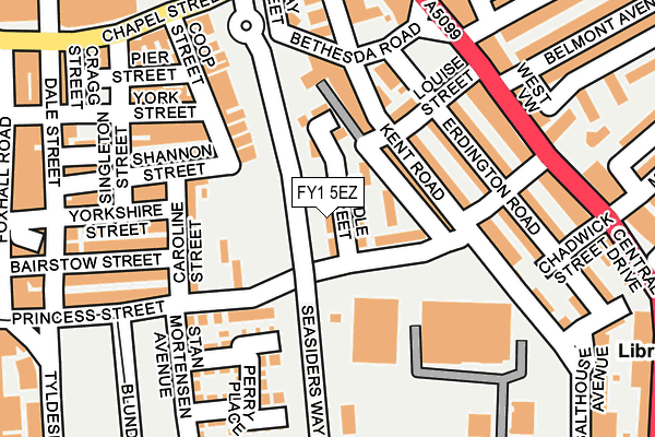 FY1 5EZ map - OS OpenMap – Local (Ordnance Survey) FY1 5EZ map - OS OpenMap – Local (Ordnance Survey)