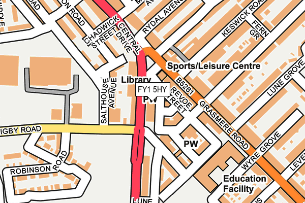 FY1 5HY map - OS OpenMap – Local (Ordnance Survey) FY1 5HY map - OS OpenMap – Local (Ordnance Survey)