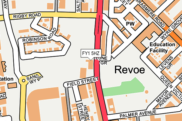 FY1 5HZ map - OS OpenMap – Local (Ordnance Survey) FY1 5HZ map - OS OpenMap – Local (Ordnance Survey)