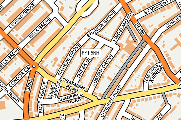 FY1 5NH map - OS OpenMap – Local (Ordnance Survey) FY1 5NH map - OS OpenMap – Local (Ordnance Survey)