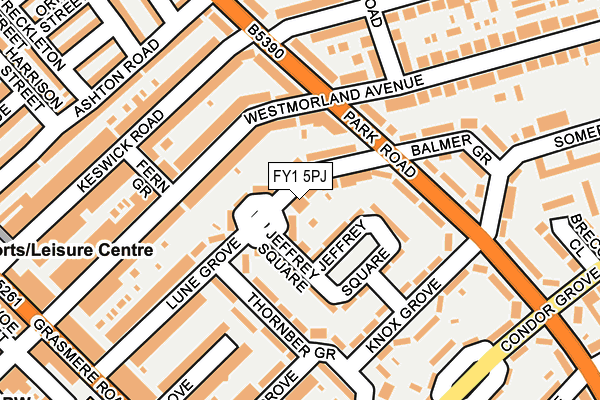 FY1 5PJ map - OS OpenMap – Local (Ordnance Survey) FY1 5PJ map - OS OpenMap – Local (Ordnance Survey)