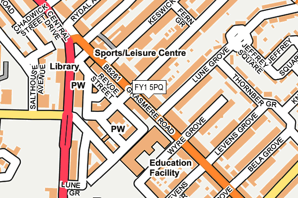 FY1 5PQ map - OS OpenMap – Local (Ordnance Survey) FY1 5PQ map - OS OpenMap – Local (Ordnance Survey)