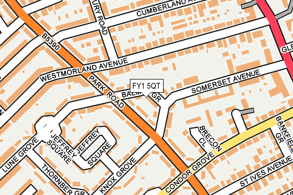 FY1 5QT map - OS OpenMap – Local (Ordnance Survey) FY1 5QT map - OS OpenMap – Local (Ordnance Survey)