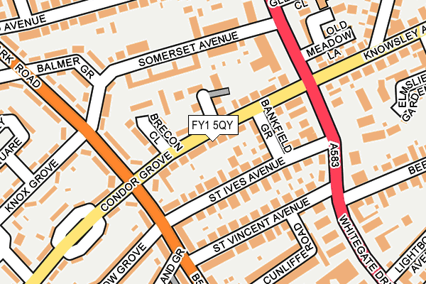 FY1 5QY map - OS OpenMap – Local (Ordnance Survey) FY1 5QY map - OS OpenMap – Local (Ordnance Survey)
