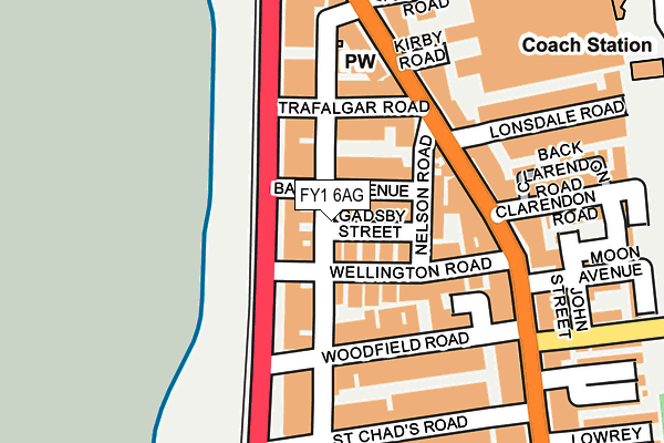 FY1 6AG map - OS OpenMap – Local (Ordnance Survey) FY1 6AG map - OS OpenMap – Local (Ordnance Survey)