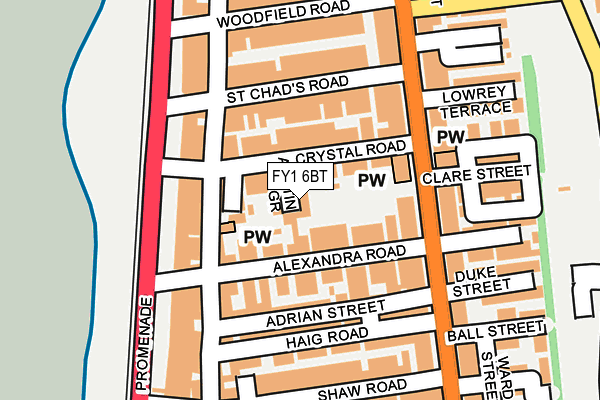 FY1 6BT map - OS OpenMap – Local (Ordnance Survey)