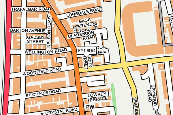 FY1 6DG map - OS OpenMap – Local (Ordnance Survey) FY1 6DG map - OS OpenMap – Local (Ordnance Survey)