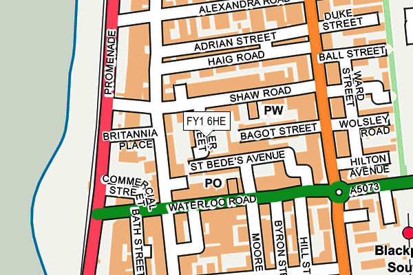 FY1 6HE map - OS OpenMap – Local (Ordnance Survey)