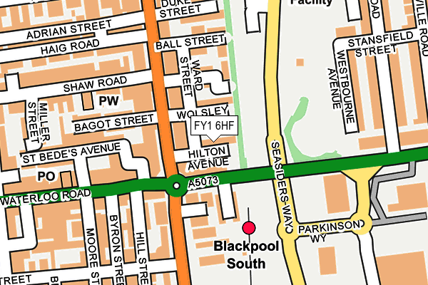FY1 6HF map - OS OpenMap – Local (Ordnance Survey)