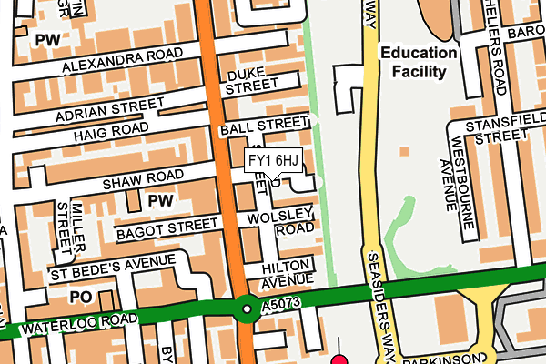 FY1 6HJ map - OS OpenMap – Local (Ordnance Survey)