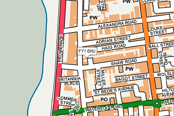 FY1 6HU map - OS OpenMap – Local (Ordnance Survey) FY1 6HU map - OS OpenMap – Local (Ordnance Survey)