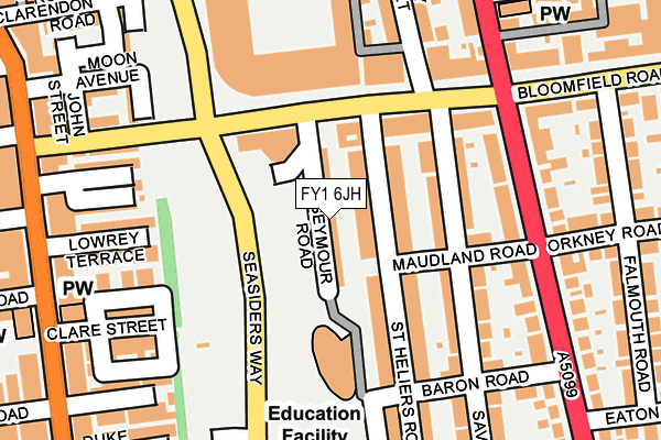 FY1 6JH map - OS OpenMap – Local (Ordnance Survey)