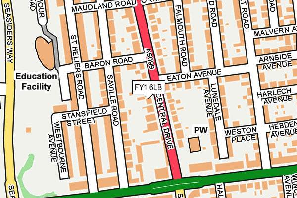 FY1 6LB map - OS OpenMap – Local (Ordnance Survey) FY1 6LB map - OS OpenMap – Local (Ordnance Survey)