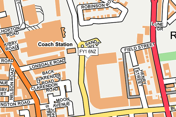 FY1 6NZ map - OS OpenMap – Local (Ordnance Survey)