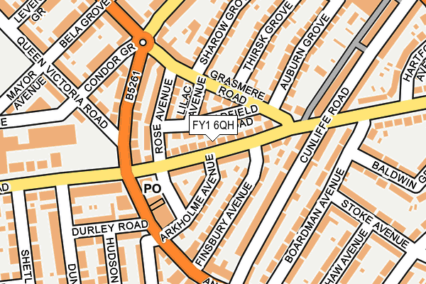 FY1 6QH map - OS OpenMap – Local (Ordnance Survey) FY1 6QH map - OS OpenMap – Local (Ordnance Survey)
