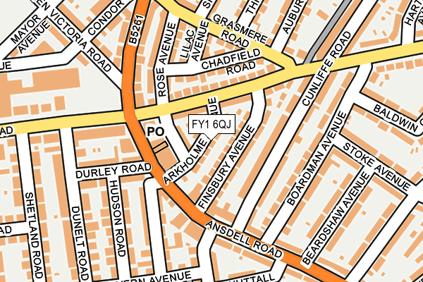 FY1 6QJ map - OS OpenMap – Local (Ordnance Survey) FY1 6QJ map - OS OpenMap – Local (Ordnance Survey)