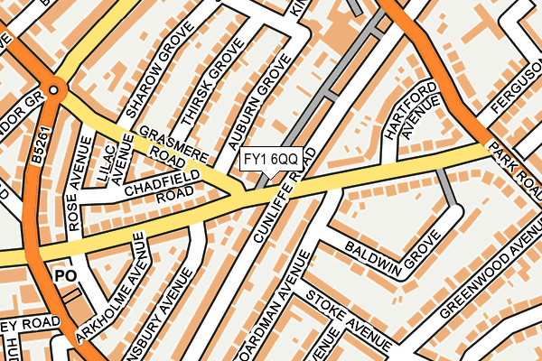 FY1 6QQ map - OS OpenMap – Local (Ordnance Survey) FY1 6QQ map - OS OpenMap – Local (Ordnance Survey)